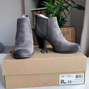 UGG W COBIE II Grey Suede Bootie 7.5
